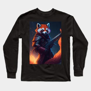 Flame-Forged Paws Long Sleeve T-Shirt